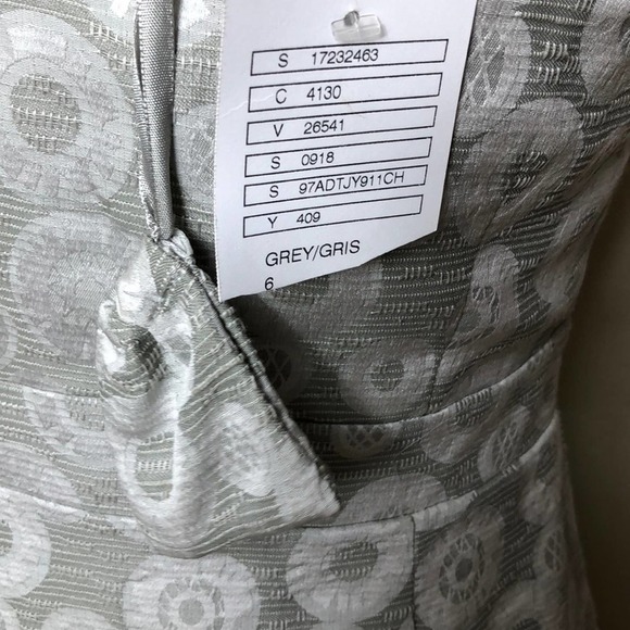 NWT Anthropologie one shoulder brocade dress SZ 6 - Picture 5 of 7